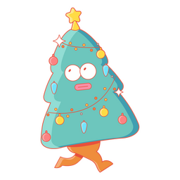 Árbol de Navidad de dibujos animados Transparent PNG