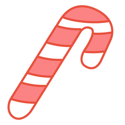 Candy Cane Christmas Icon PNG & SVG Design For T-Shirts