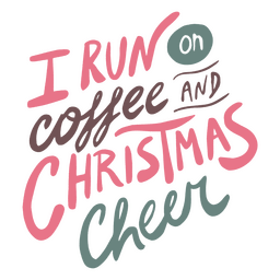 Christmas cheer quote lettering PNG Design