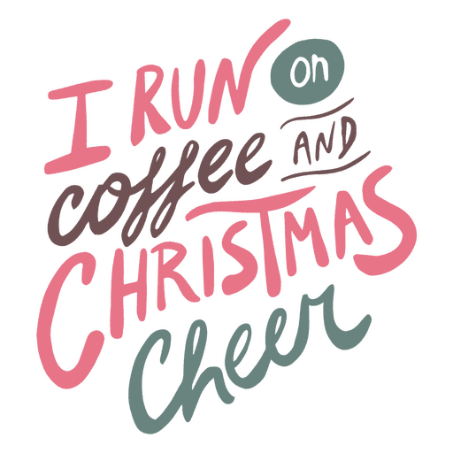 Christmas cheer quote lettering PNG Design