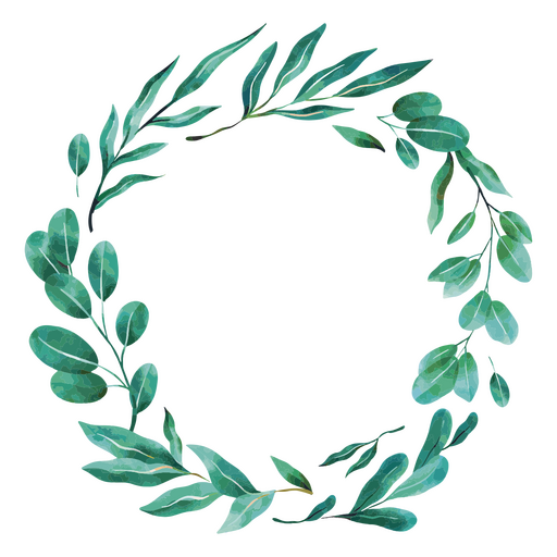 Wreath textured PNG Design
