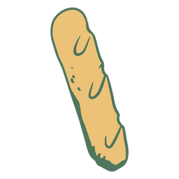 Pastel de traço de cor de pão