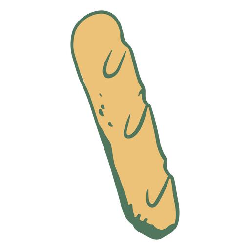 Brotfarbstrich Pastell PNG-Design
