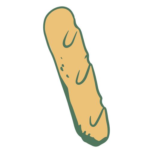 Pastel de traço de cor de pão Desenho PNG