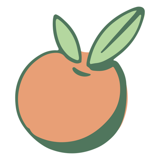 Tomatenfarbstrich Pastell PNG-Design