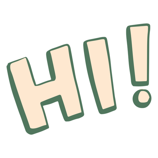 Hi! Zitat-Symbol PNG-Design