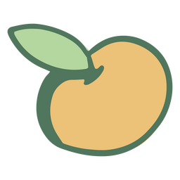 Einfaches orangefarbenes Symbol PNG-Design