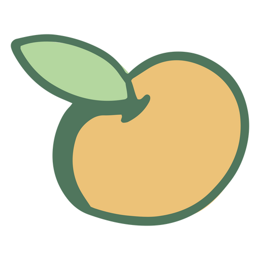 Icono naranja simple Diseño PNG