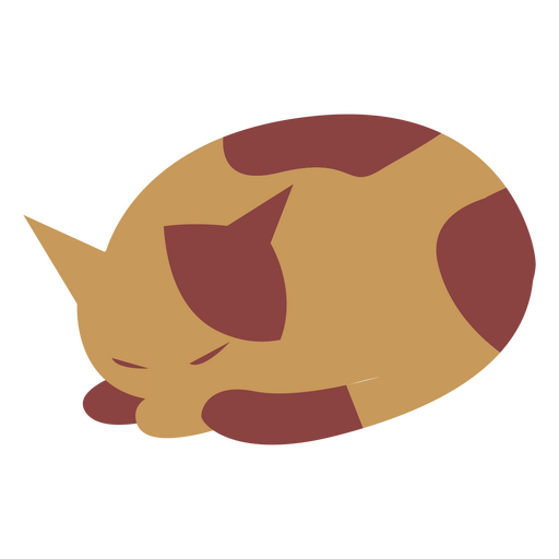 gato atigrado durmiendo Diseño PNG