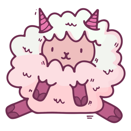 Cute sheep pink
