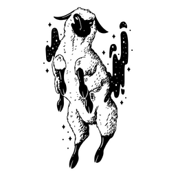 Ovelha mágica mística Desenho PNG