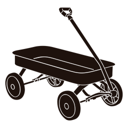 Silhueta de transporte de carroça Desenho PNG