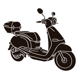 Motorbike transport silhouette PNG Design