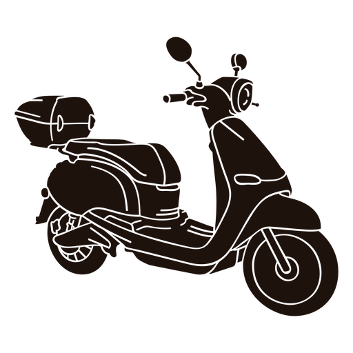 Motorbike transport silhouette