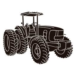 Farm truck transport silhouette PNG Design