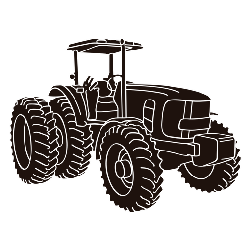 Farm truck transport silhouette