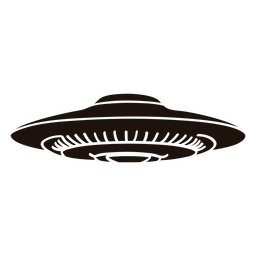 UFO space transport silhouette PNG Design Transparent PNG