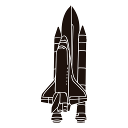 Spaceship transport silhouette PNG Design Transparent PNG