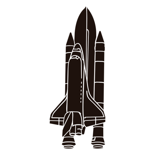 Spaceship transport silhouette PNG Design