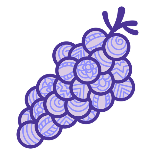 ícone de uvas mandala Desenho PNG