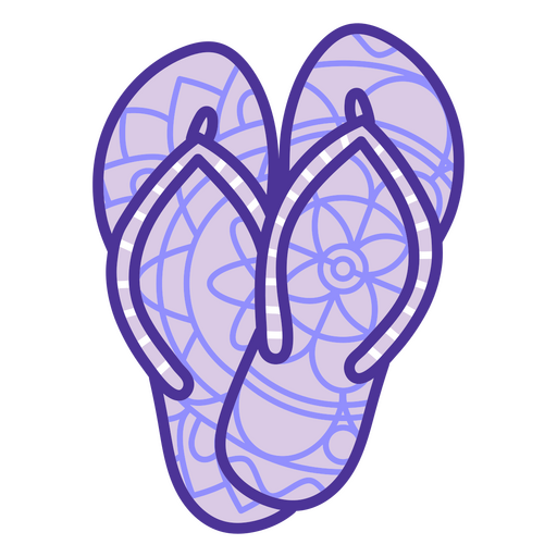 Flip-Flops-Mandala-Symbol PNG-Design