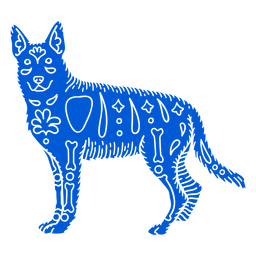 Detailed Otomi German Shepherd Dog PNG Design Transparent PNG