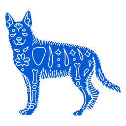 Detaillierter Otomi Deutscher Schäferhund PNG-Design