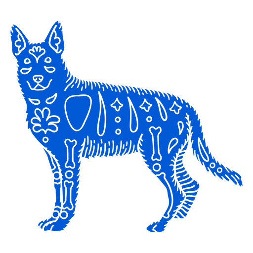 Detaillierter Otomi Deutscher Schäferhund PNG-Design