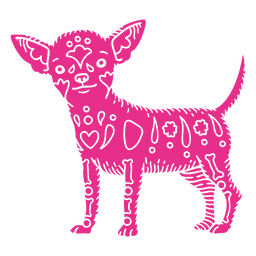 Detailed Otomi Chihuahua PNG Design