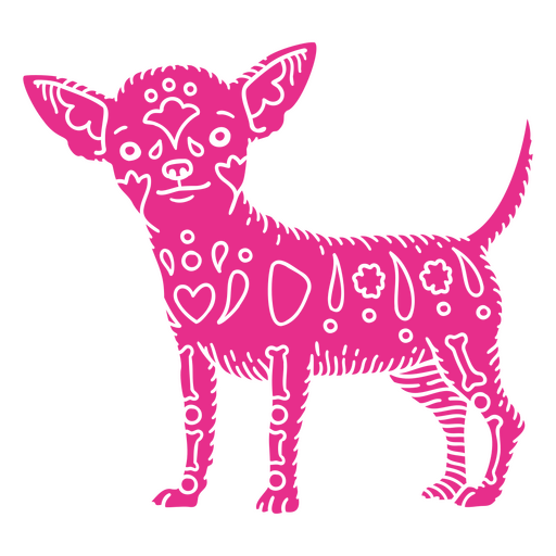 Chihuahua otomí detallado Diseño PNG