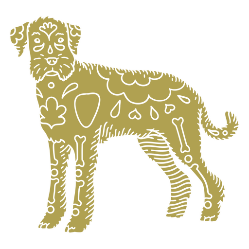 Cão Schnauzer Otomi detalhado Desenho PNG