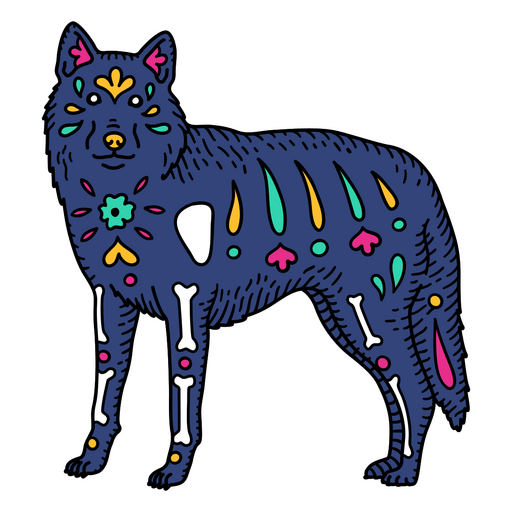 Perro lobo mexicano otomí mexicano Diseño PNG