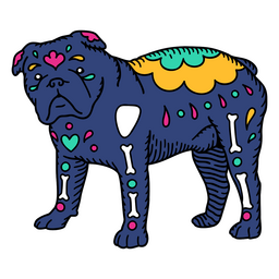 Mexikanische Otomi-Bulldogge PNG-Design
