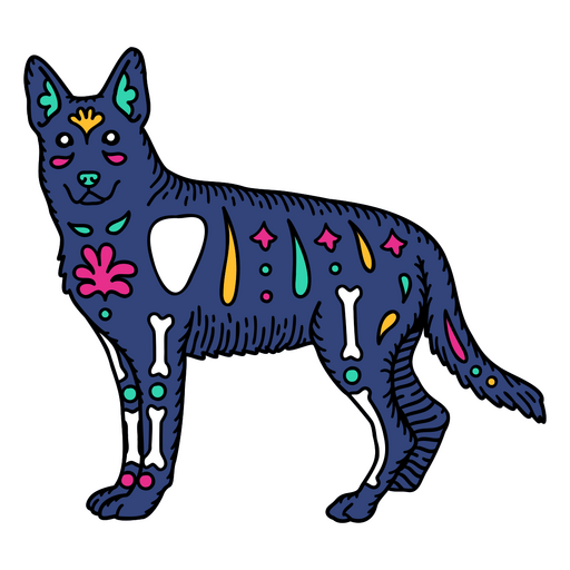 Mexikanischer Otomi Deutscher Schäferhund PNG-Design