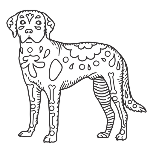 Perro perdiguero dibujado a mano Diseño PNG