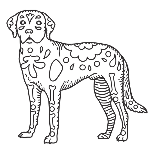 Retriever handgezeichneter Hund PNG-Design