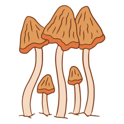 Natureza dos cogumelos Cottagecore Desenho PNG