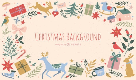 Weihnachtsgeschenke Hintergrunddesign