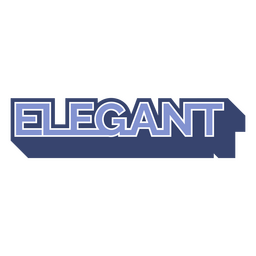 Palabra popular elegante Diseño PNG