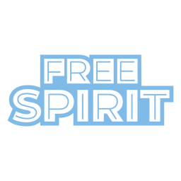 Gefühlsfreier Geist Wort ausgeschnitten PNG-Design