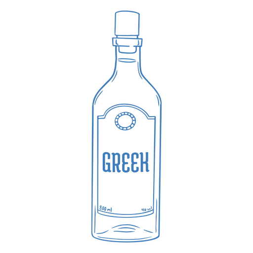 Alkoholisches Ouzo-Getränk PNG-Design