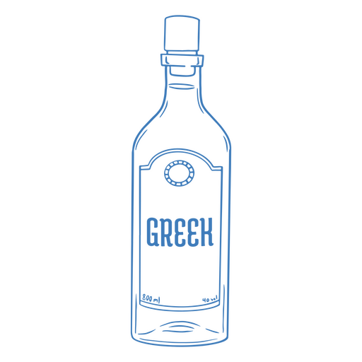 Alkoholisches Ouzo-Getr?nk PNG-Design