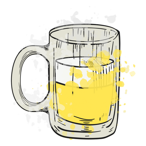 Bebida de cerveja de vidro de álcool Desenho PNG