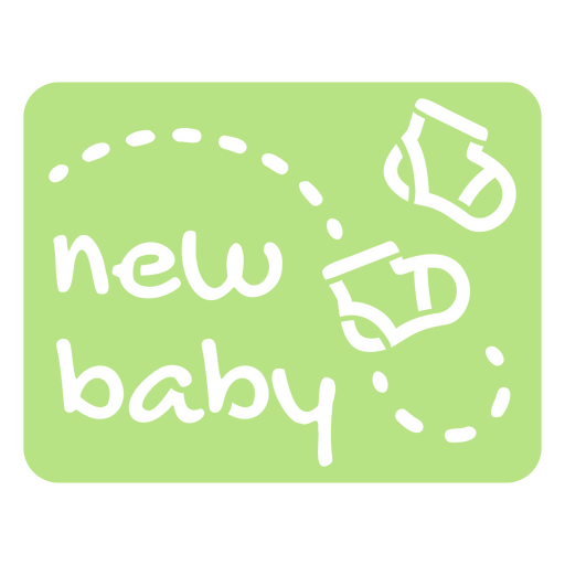 Neue Baby-Zitat-Stimmung ausgeschnitten PNG-Design