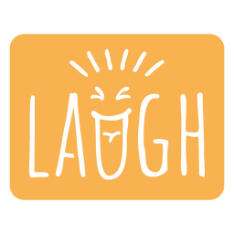 Sentimento da palavra do riso cortado Desenho PNG