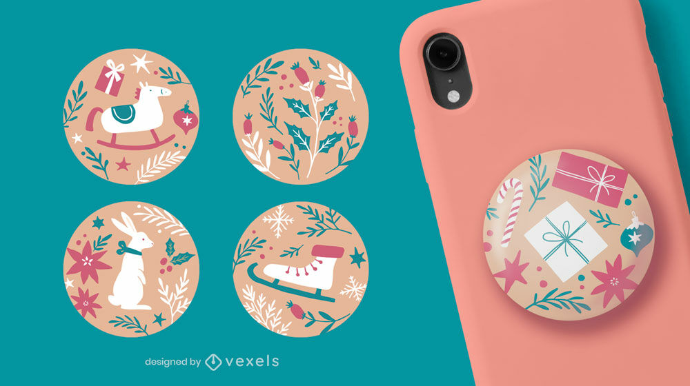 Regalos navideños popsocket set