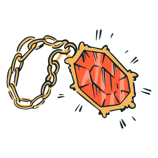 Role playing necklace icon PNG Design
