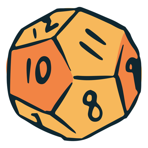 Würfelsymbol für Rollenspiele PNG-Design