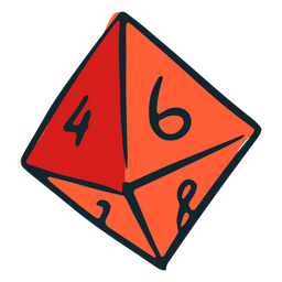 Dados de prisma de interpretação de papéis Desenho PNG