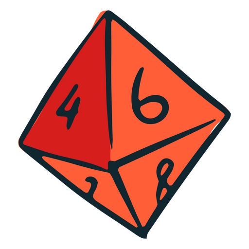 Prismenwürfel für Rollenspiele PNG-Design